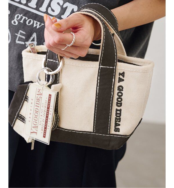 FRAMeWORK「YA GOOD IDEAS BIG＆MINI TOTE POACH XS」|トートバッグ|ブラック