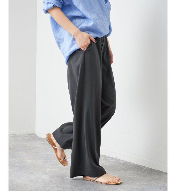 Spick and Span「《追加2》ドライストレッチイージーパンツ」|スラックス|