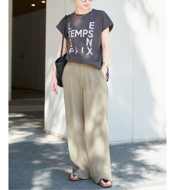 Spick and Span「《追加2》ドライストレッチイージーパンツ」|スラックス|