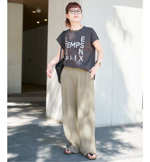 Spick and Span「《追加2》ドライストレッチイージーパンツ」|スラックス|