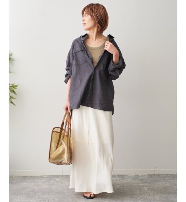 Spick and Span「《追加2》甘撚テレコアメスリタンク」|タンクトップ|