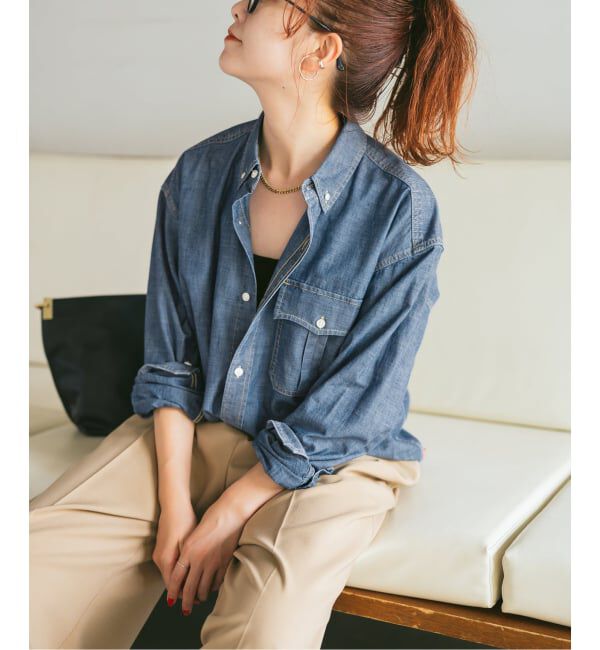 Spick and Span「Levi&rsquo;s/リーバイス 別注SMU LS ZANDT CROPPED SHIRT」|シャツ・ブラウス|