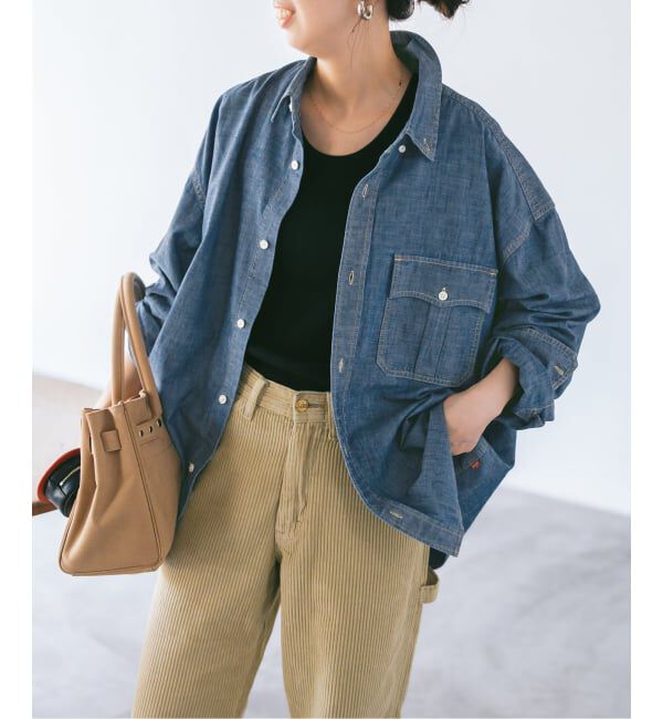 Spick and Span「Levi&rsquo;s/リーバイス 別注SMU LS ZANDT CROPPED SHIRT」|シャツ・ブラウス|