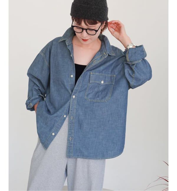 Spick and Span「Levi&rsquo;s/リーバイス 別注SMU LS ZANDT CROPPED SHIRT」|シャツ・ブラウス|