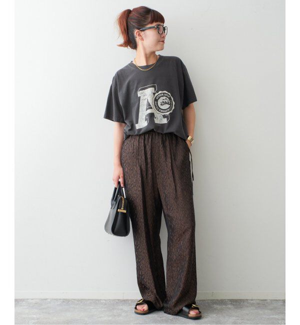 Spick and Span「AUTHEN / オーセン SS FEC FLOCKY PRINT T-SHIRT」|Tシャツ・カットソー|