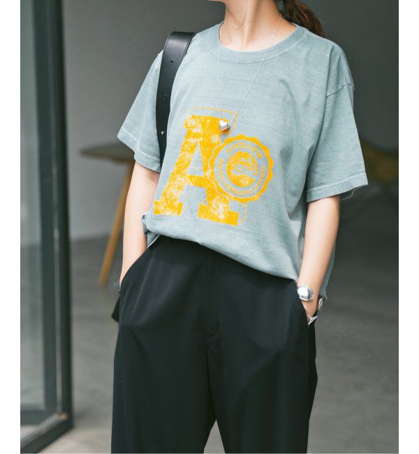 Spick and Span「AUTHEN / オーセン SS FEC FLOCKY PRINT T-SHIRT」|Tシャツ・カットソー|