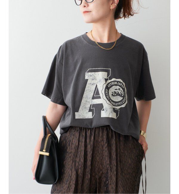 Spick and Span「AUTHEN / オーセン SS FEC FLOCKY PRINT T-SHIRT」|Tシャツ・カットソー|