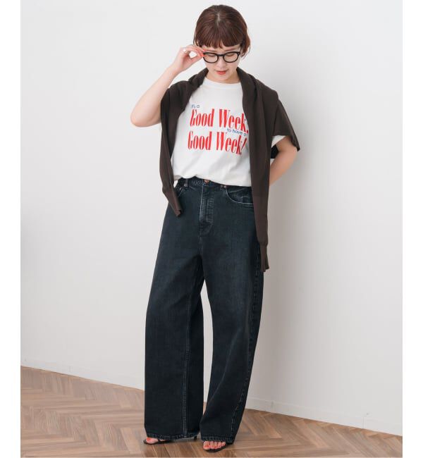 Spick and Span「RED CARD TOKYO / レッドカード トーキョー 別注MONTANA*」|デニム|ブラック