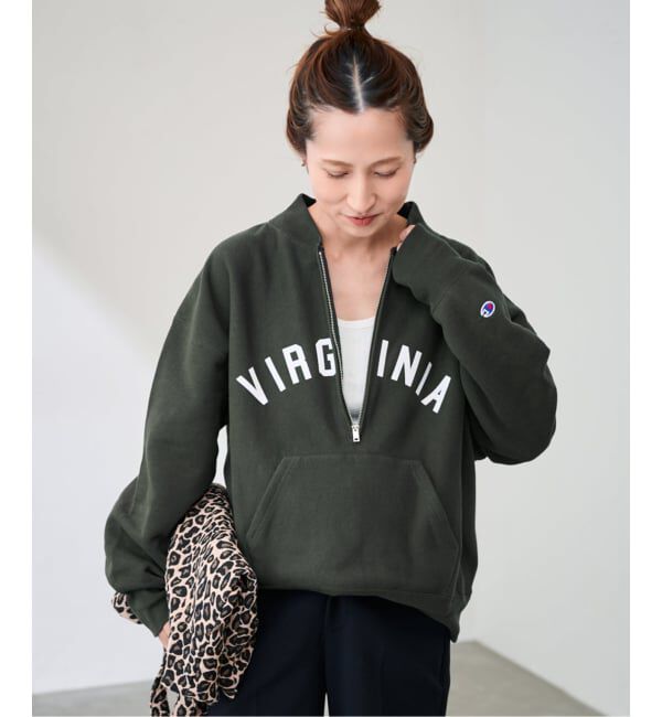 FRAMeWORK「Champion/チャンピオン 別注REVERSE WEAVE11.5OZロゴハーフジップ」|スウェット・ジャージ|