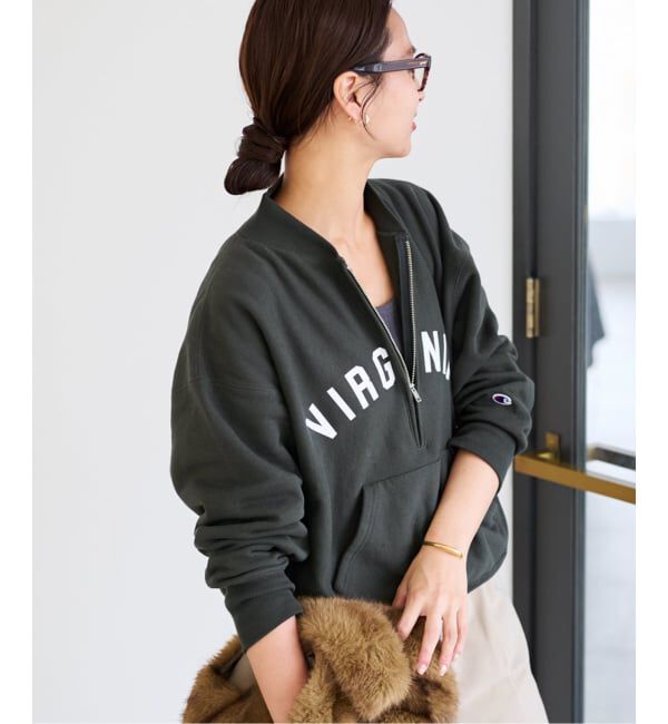 FRAMeWORK「Champion/チャンピオン 別注REVERSE WEAVE11.5OZロゴハーフジップ」|スウェット・ジャージ|