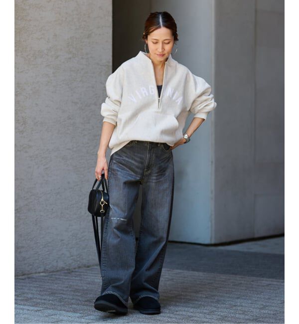 FRAMeWORK「Champion/チャンピオン 別注REVERSE WEAVE11.5OZロゴハーフジップ」|スウェット・ジャージ|