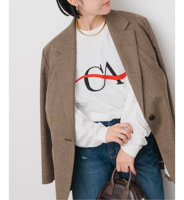 Spick and Span「melple / メイプル 別注LOGO L/S TEE*」|Tシャツ・カットソー|ホワイト