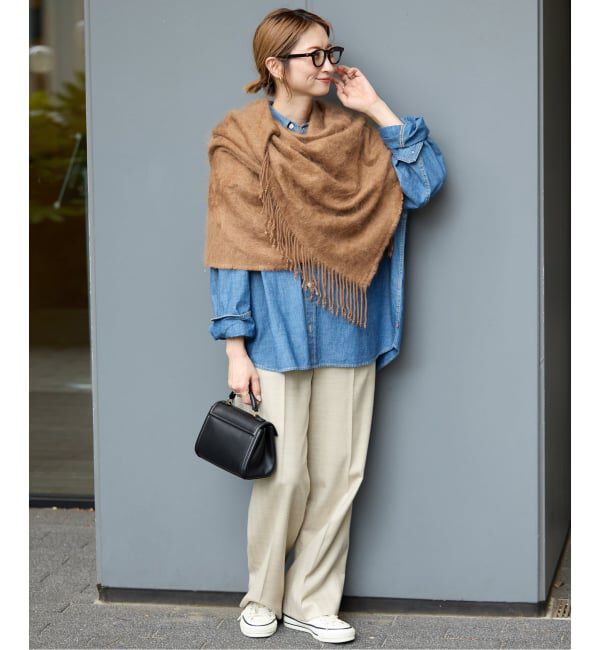 Spick and Span「Spick & Span カシミヤストールファー加工」|ストール|