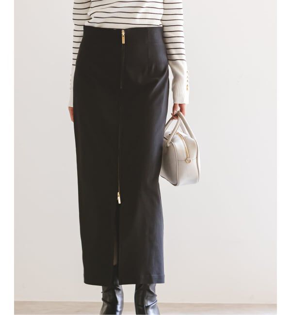 NOBLE「《追加》RyNyコンフォートストレッチジップタイトスカート」|スカート|
