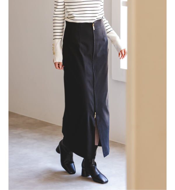 NOBLE「《追加》RyNyコンフォートストレッチジップタイトスカート」|スカート|