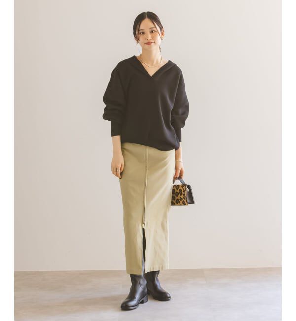 NOBLE「《追加》RyNyコンフォートストレッチジップタイトスカート」|スカート|