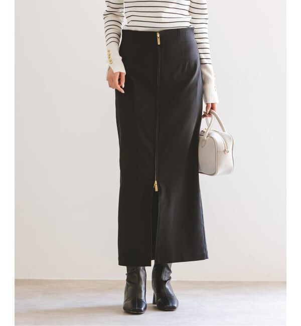 NOBLE「《追加》RyNyコンフォートストレッチジップタイトスカート」|スカート|