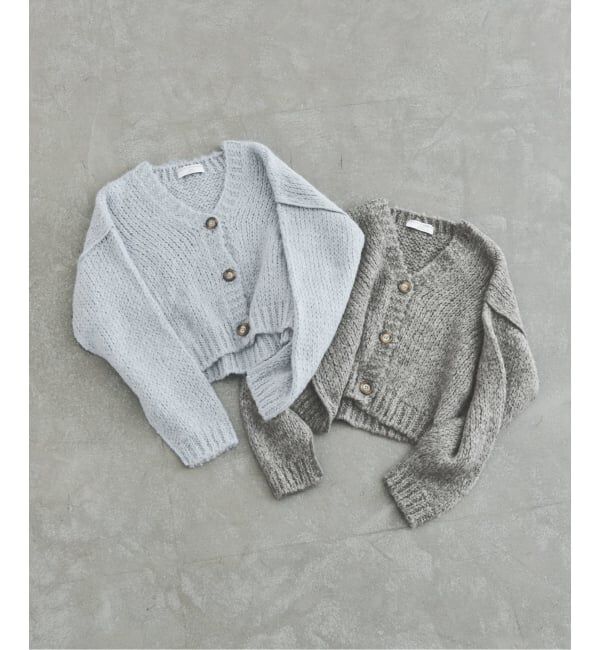 U by SPICK&SPAN「TRICOTS JEAN MARC/トリコットジーンマルク CROP SHORT CARDIGAN」|カーディガン|