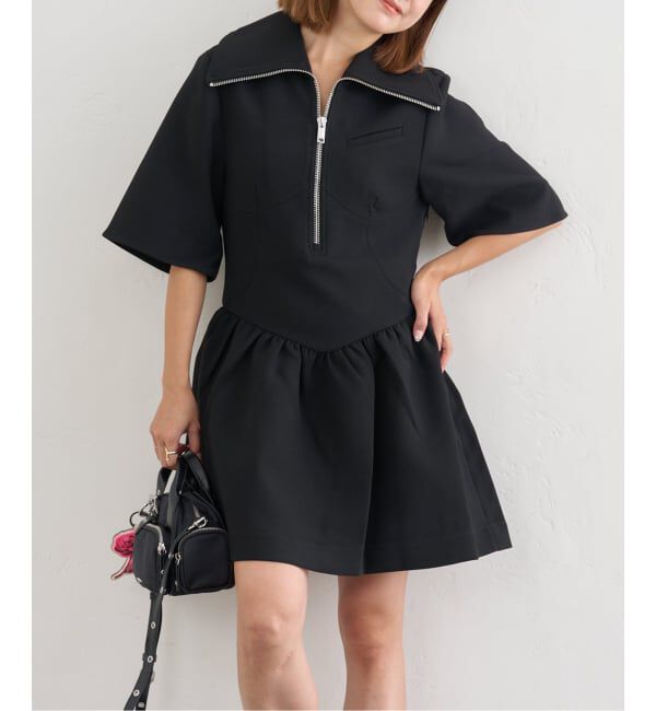 U by SPICK&SPAN「GANNI/ガニー Bonded Crepe Mini Dress」|ワンピース|
