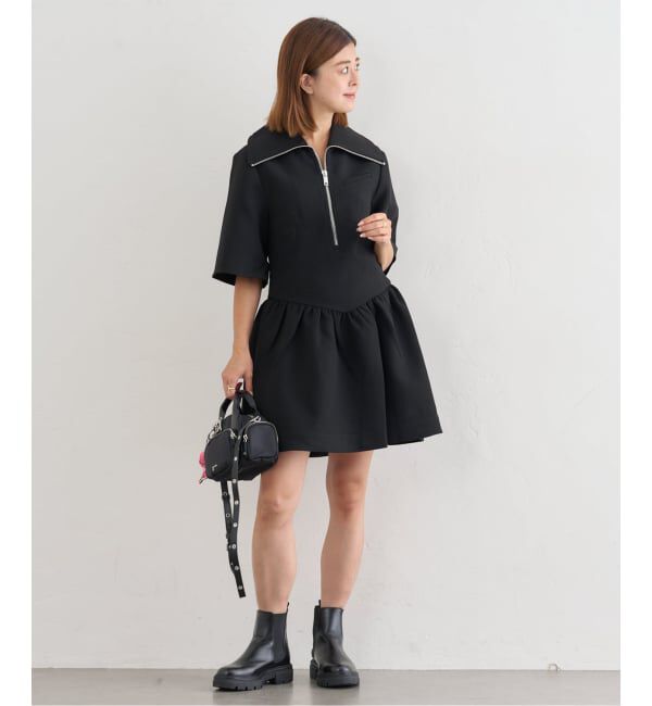 U by SPICK&SPAN「GANNI/ガニー Bonded Crepe Mini Dress」|ワンピース|
