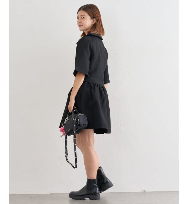 U by SPICK&SPAN「GANNI/ガニー Bonded Crepe Mini Dress」|ワンピース|