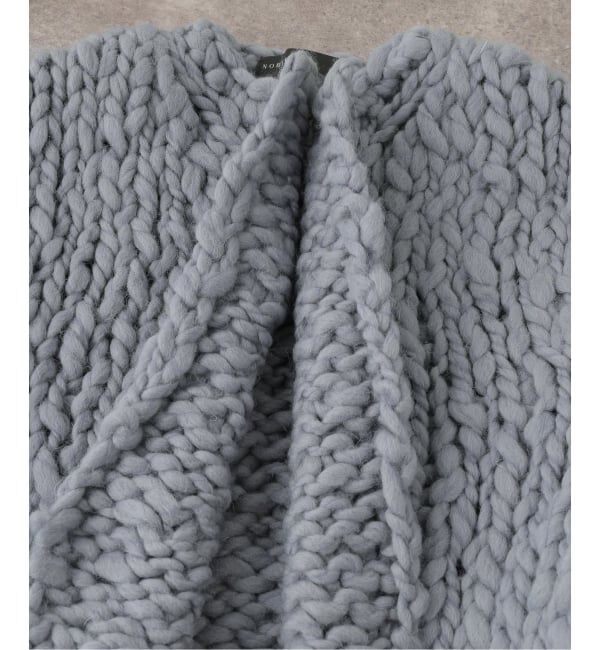NOBLE「HAND KNIT ショートカーディガン」|カーディガン|
