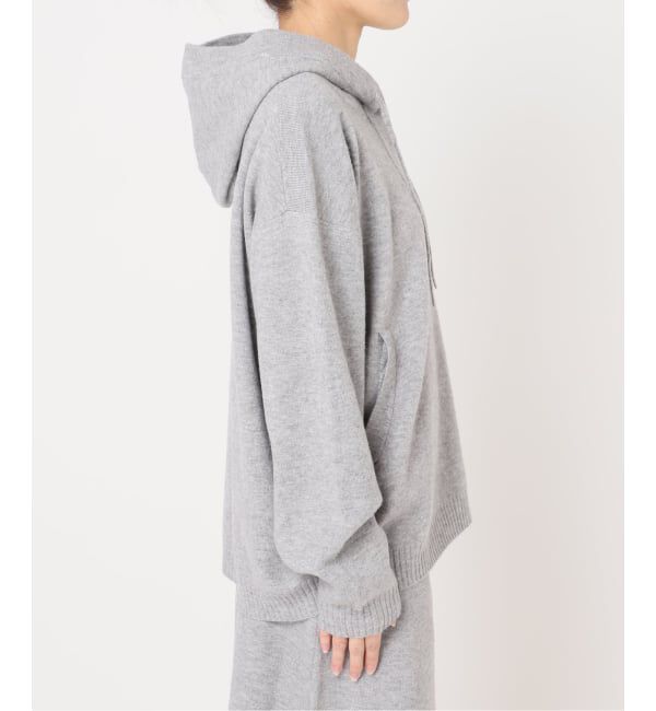 U by SPICK&SPAN「FLUFFYボタンアップフーディー」|ニット・セーター|