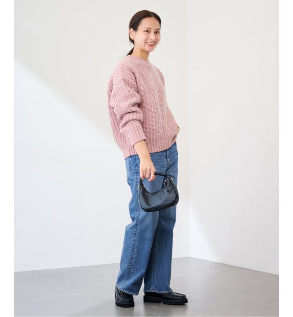 FRAMeWORK「コットンウールカラーメランジプルオーバー」|ニット・セーター|