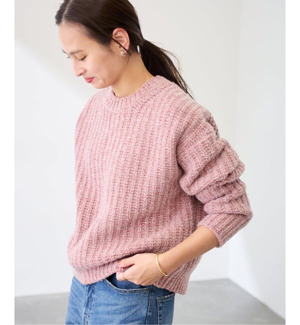 FRAMeWORK「コットンウールカラーメランジプルオーバー」|ニット・セーター|