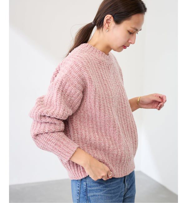 FRAMeWORK「コットンウールカラーメランジプルオーバー」|ニット・セーター|