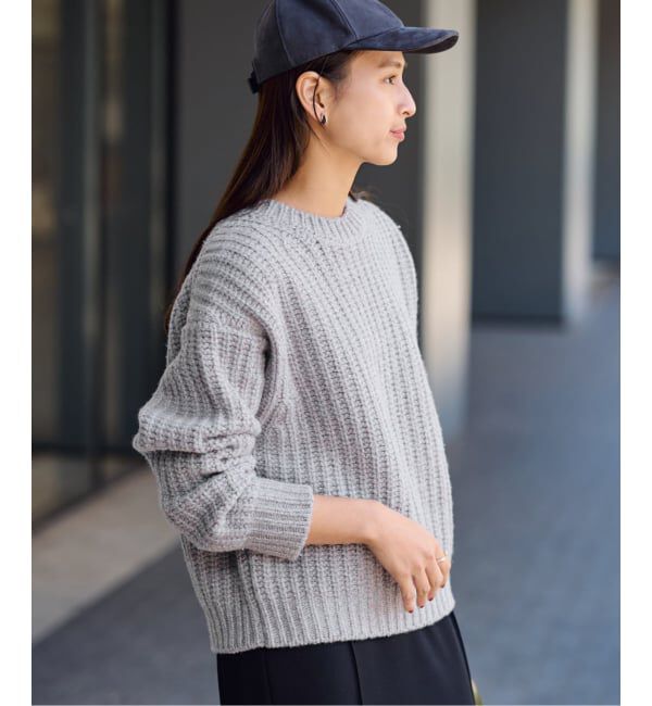 FRAMeWORK「コットンウールカラーメランジプルオーバー」|ニット・セーター|