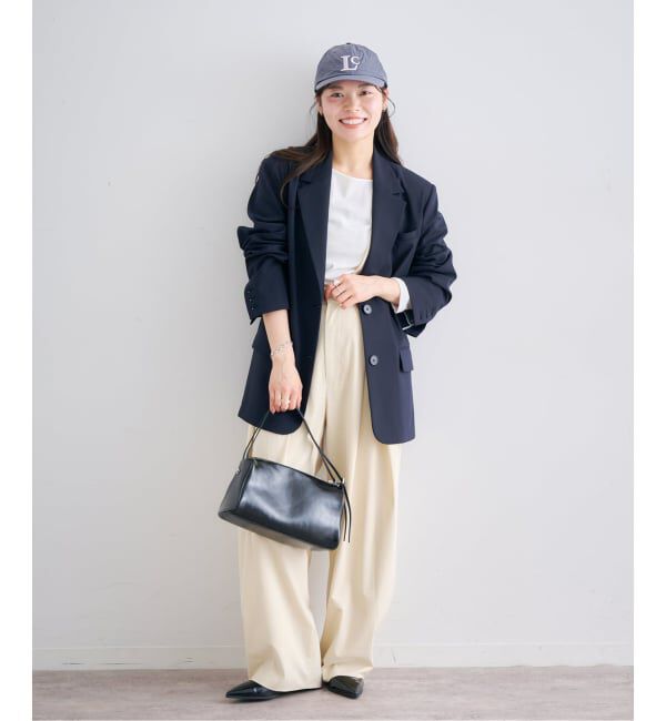 U by SPICK&SPAN「《予約》2WAYトロタックサスペンダーパンツ」|スラックス|