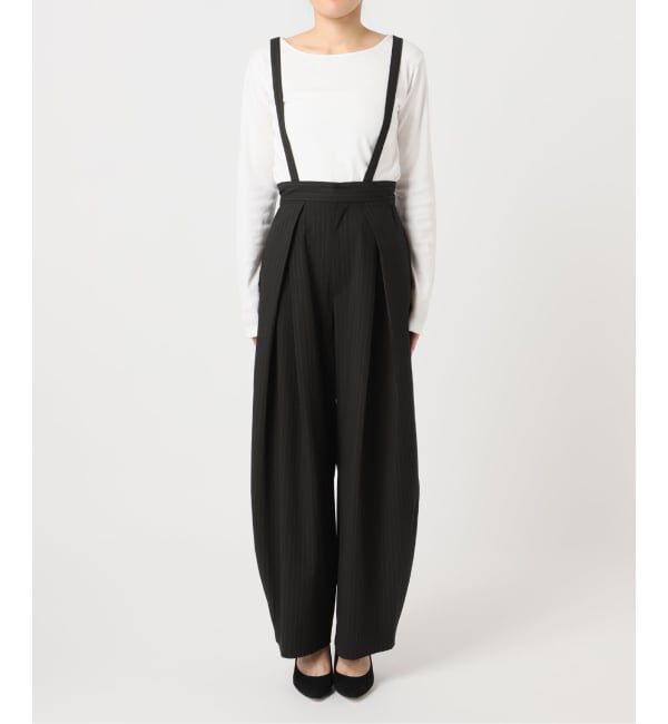 U by SPICK&SPAN「《予約》2WAYトロタックサスペンダーパンツ」|スラックス|