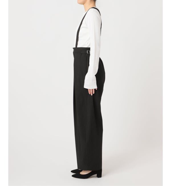 U by SPICK&SPAN「《予約》2WAYトロタックサスペンダーパンツ」|スラックス|