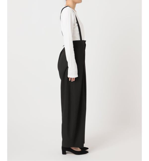 U by SPICK&SPAN「《予約》2WAYトロタックサスペンダーパンツ」|スラックス|