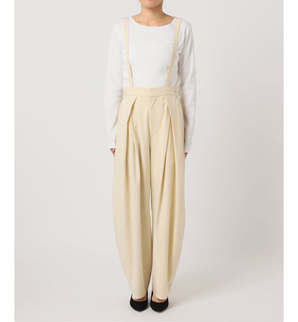 U by SPICK&SPAN「《予約》2WAYトロタックサスペンダーパンツ」|スラックス|