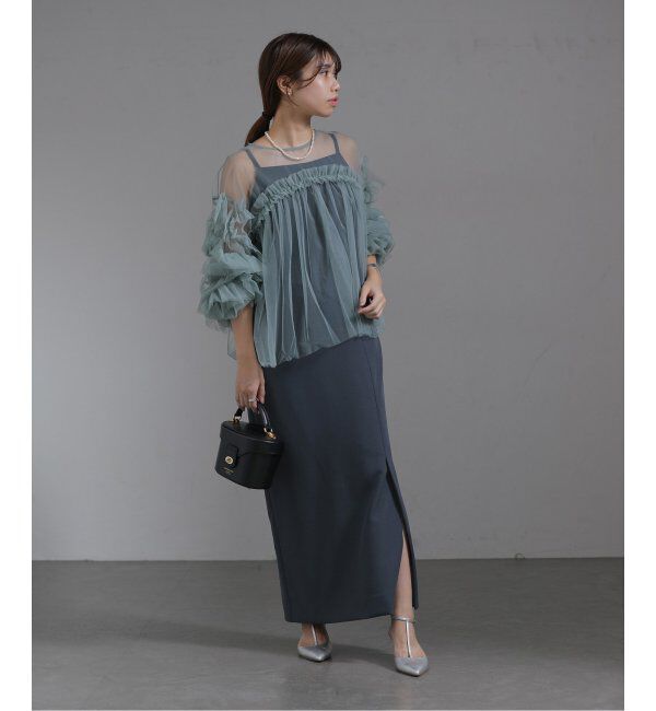  「カッティングカーブドレス」|ドレス|