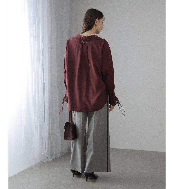  「【洗える】スキッパーオータムシャツ」|シャツ・ブラウス|