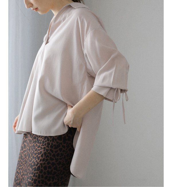  「【洗える】スキッパーオータムシャツ」|シャツ・ブラウス|