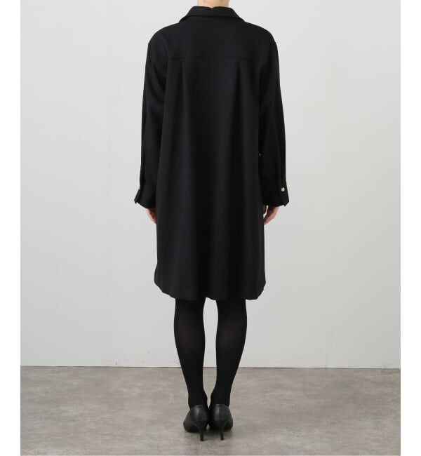  「【洗える】スキッパーチュニックワンピース」|ワンピース|