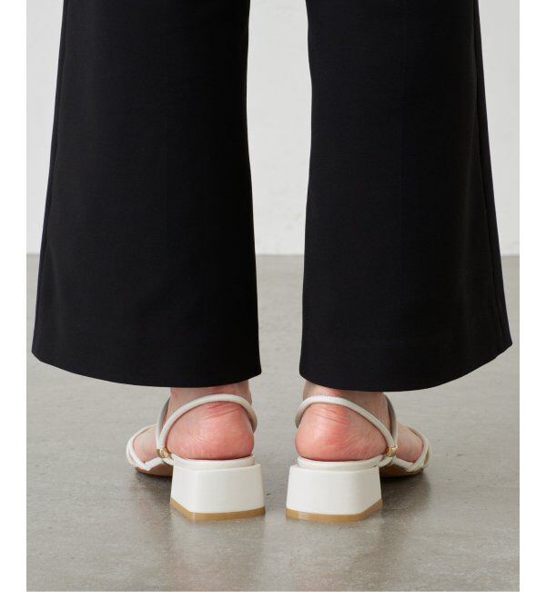  「GRISE3.5cmクロスメタルストリングサンダル」|サンダル|