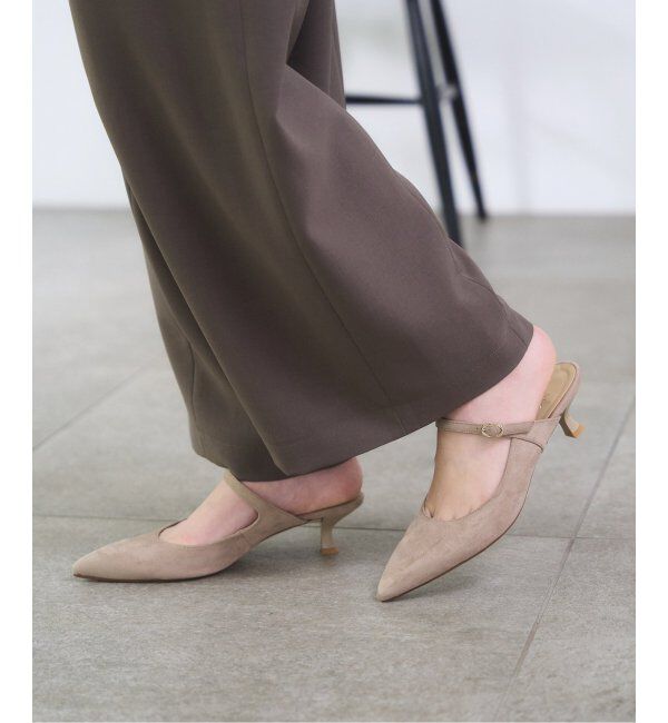  「4.5cmポインテッドストラップミュール」|パンプス|