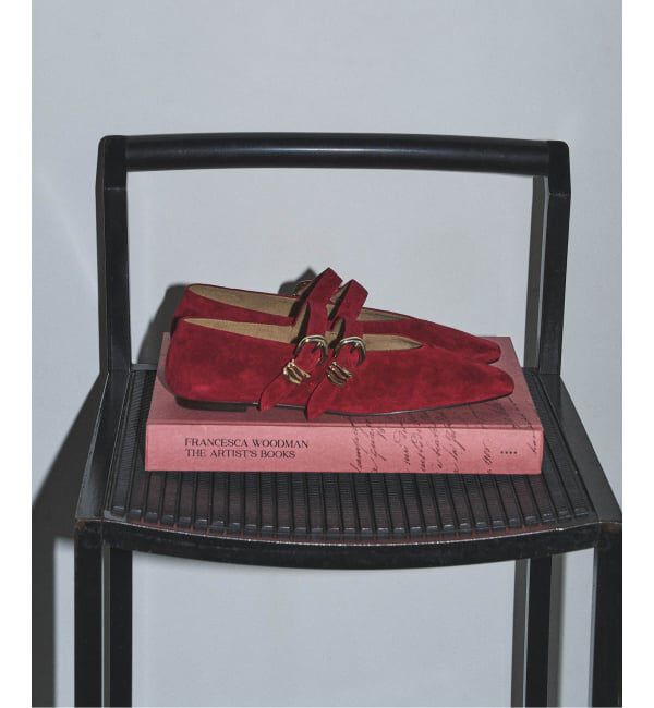 GRISE「GRISEレザーWストラップメリージェーン」|その他|レッド