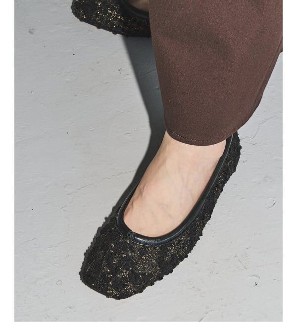 GRISE「GRISEスクエアプリーツフラット」|その他|ゴールド