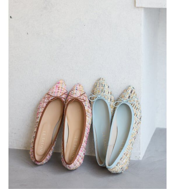  「《予約》ポインテッドツイードバレエ」|バレエシューズ|