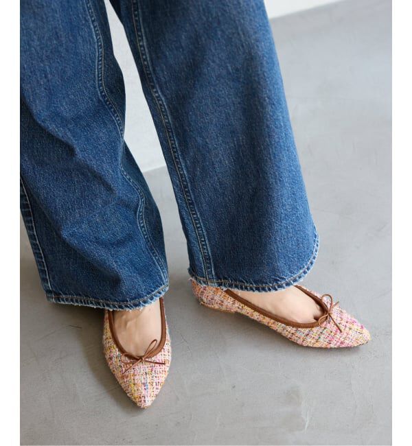  「《予約》ポインテッドツイードバレエ」|バレエシューズ|