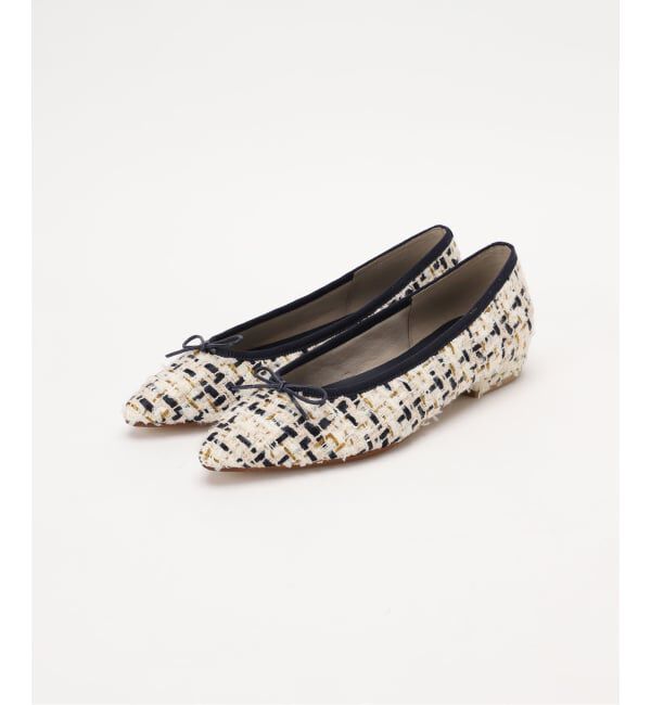  「《予約》ポインテッドツイードバレエ」|バレエシューズ|