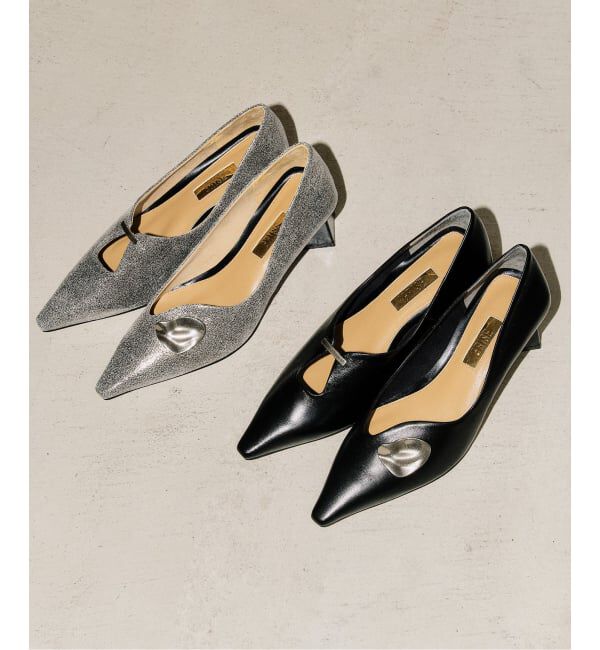 GRISE「《追加予約》GRISE5cmレザーARTYアシメカットパンプス」|パンプス|