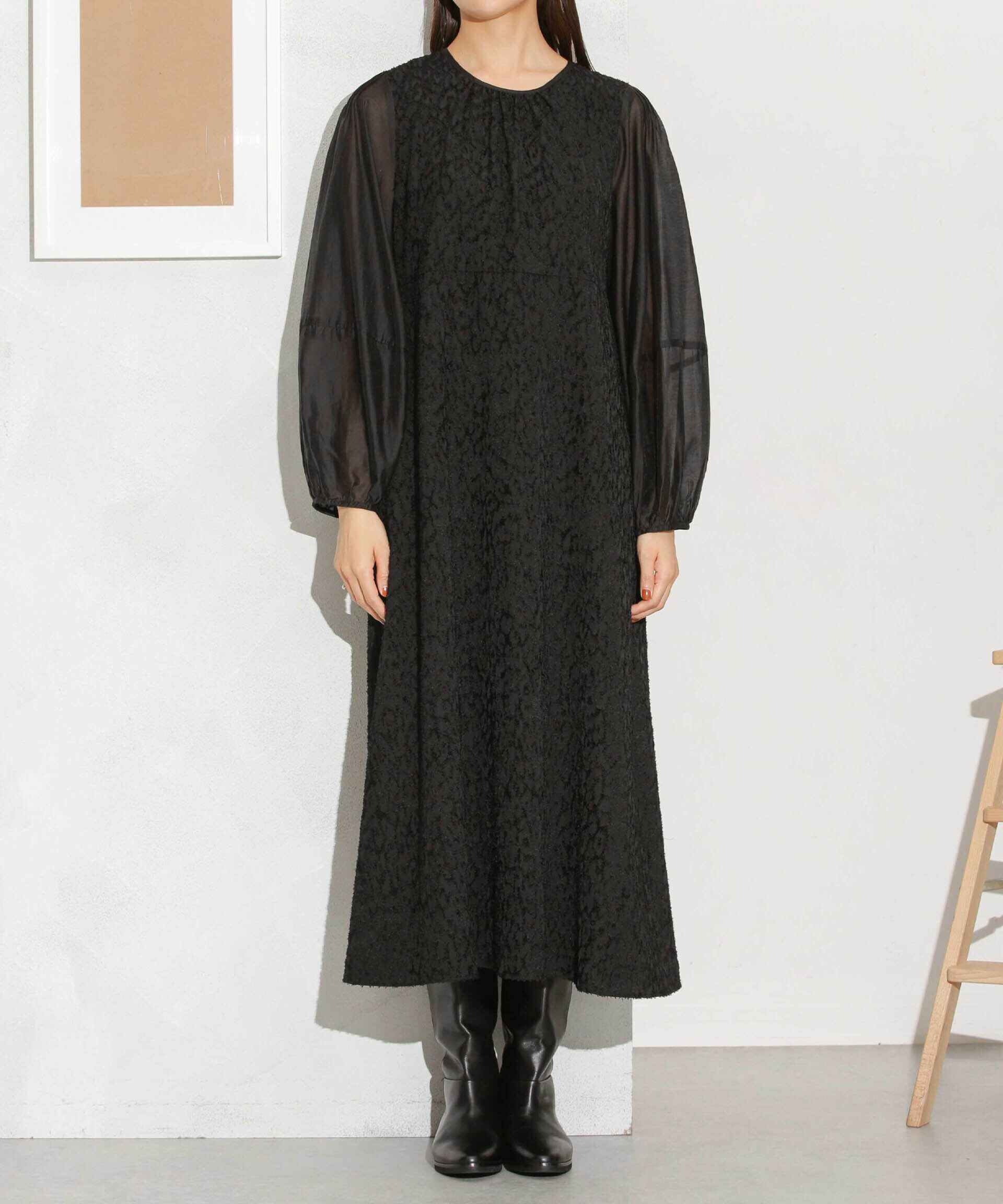 nano･universe「カットジャカード切替ワンピース」|ワンピース|