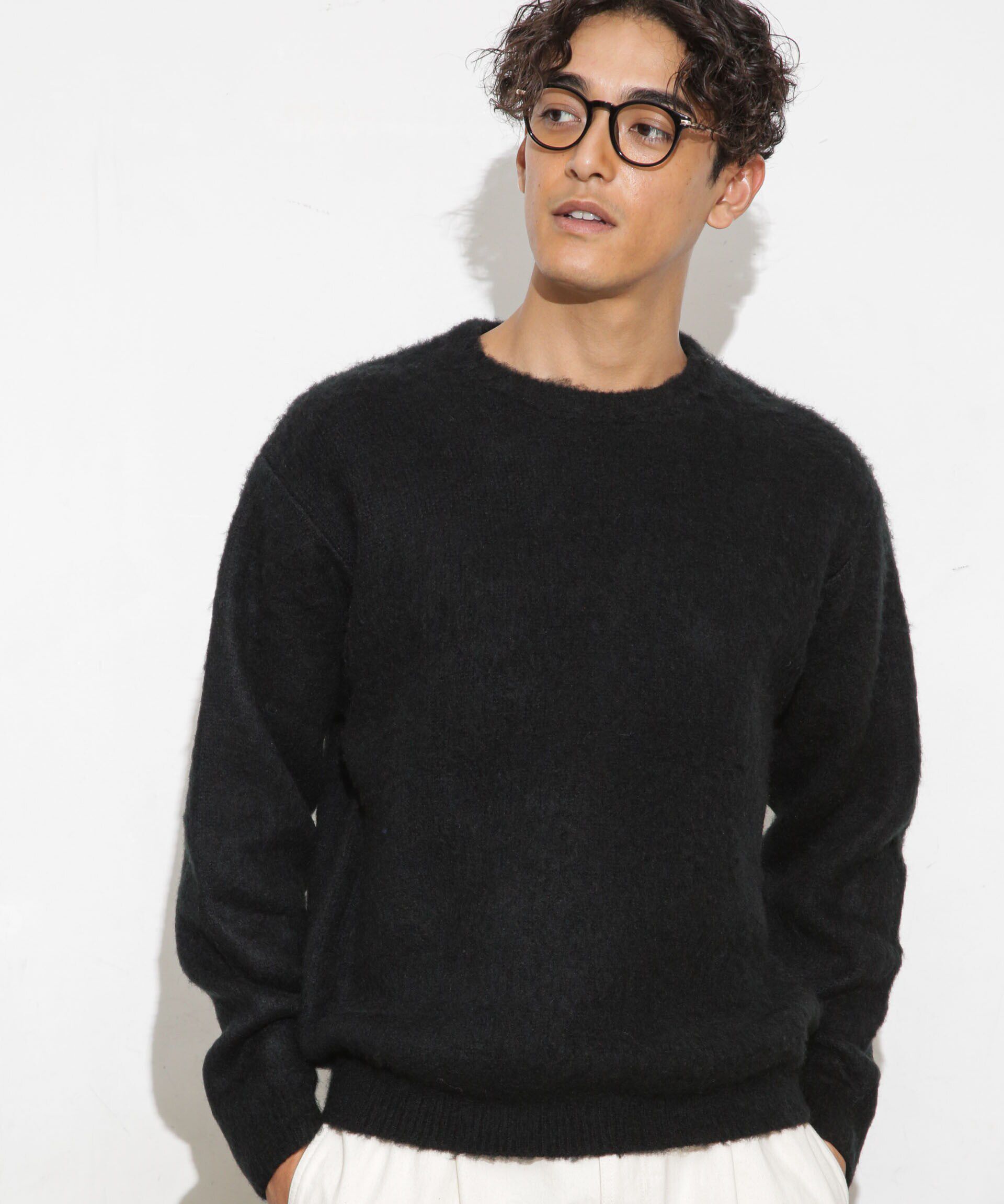 nano･universe「モヘアライクカラーニット」|ニット・セーター|